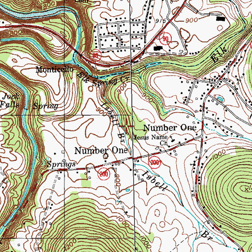 Topographic Map of Paisley Post Office (historical), KY