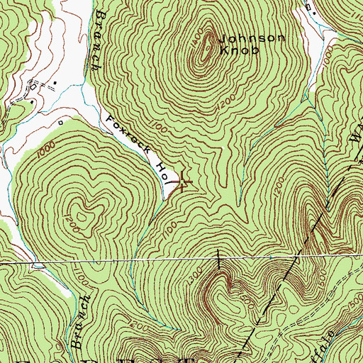 Topographic Map of Parker Cemetery, KY