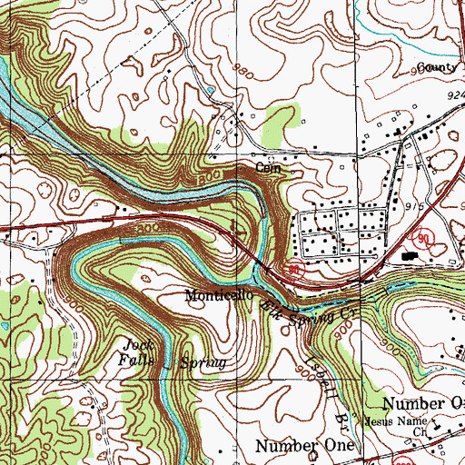 Topographic Map of Pump Station Hill, KY