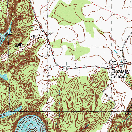 Topographic Map of Rabbit Patch, KY