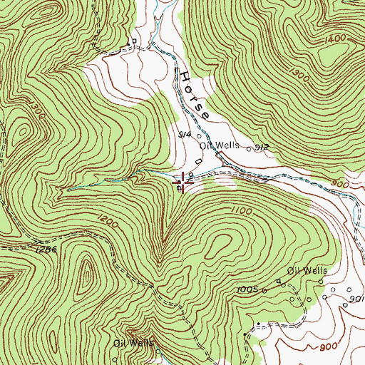 Topographic Map of Raccoon Johnny Smith Spring, KY