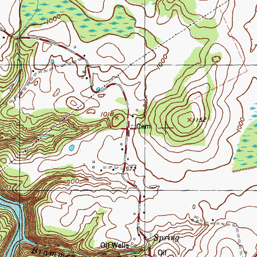 Topographic Map of Shearer-Back Cemetery, KY