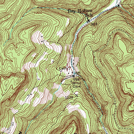 Topographic Map of Slobaum Well, KY