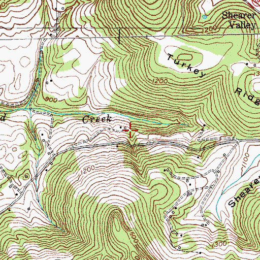 Topographic Map of Stinson-Coil Cemetery, KY