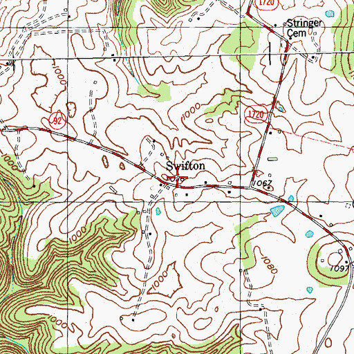 Topographic Map of Swifton Post Office (historical), KY
