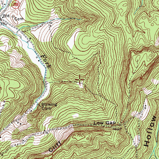 Topographic Map of The Joe Rock, KY
