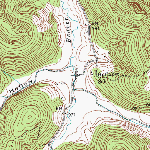 Topographic Map of Vegaburg Post Office (historical), KY