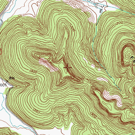 Topographic Map of Vie Cliff, KY