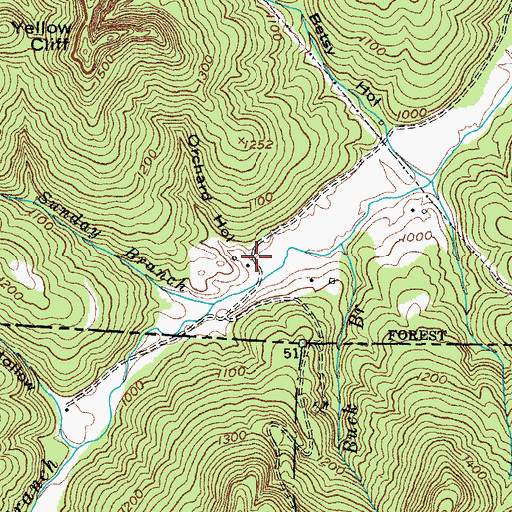 Topographic Map of Washington Young Home (historical), KY