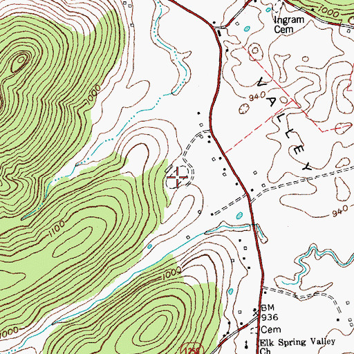 Topographic Map of Wayne County Speedway, KY