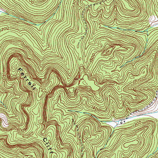 Topographic Map of William Criswell Cemetery, KY