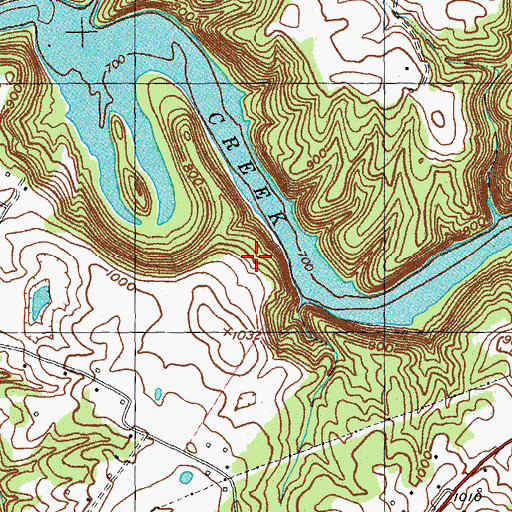 Topographic Map of Winding Stairs, KY