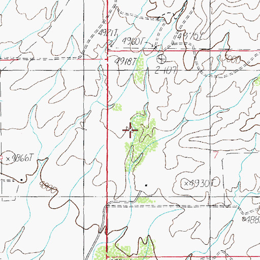 Topographic Map of Hale Canyon, AZ