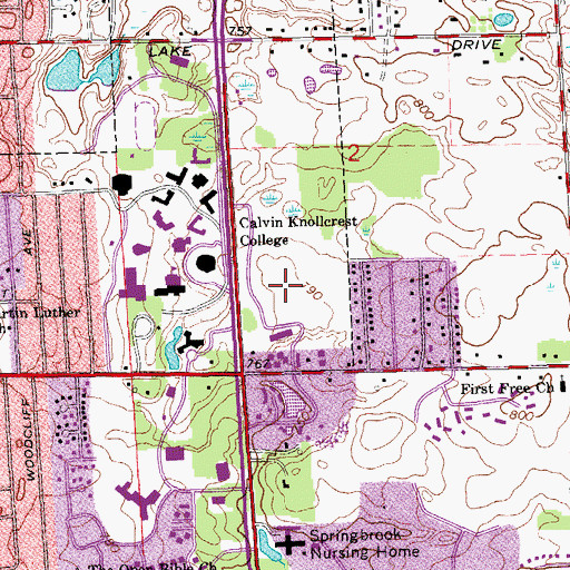 Topographic Map of Prince Conference Center, MI