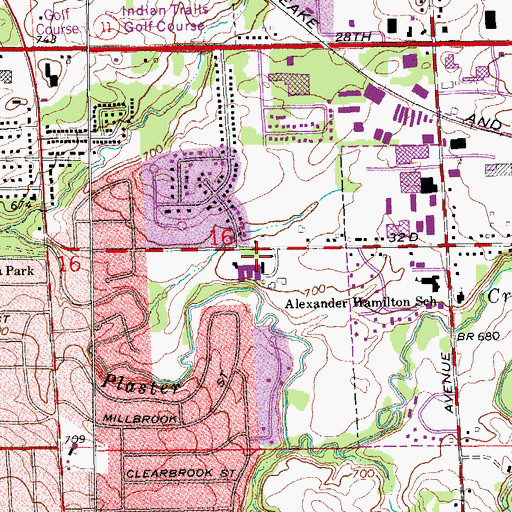 Topographic Map of Harbor Alzheimer's Center, MI