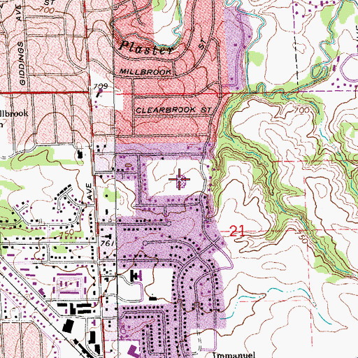 Topographic Map of Sherwood Park Global Studies School, MI