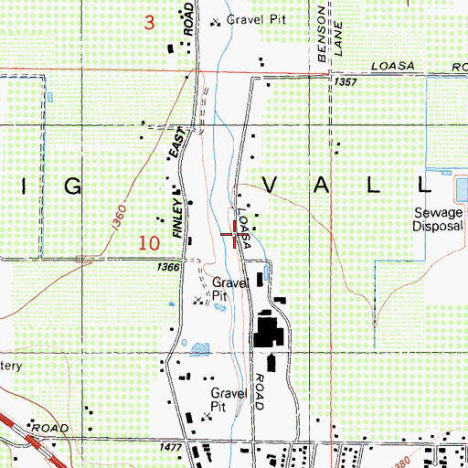 Topographic Map of Big Valley, CA