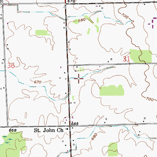 Topographic Map of First Christian Reformed Church, MI
