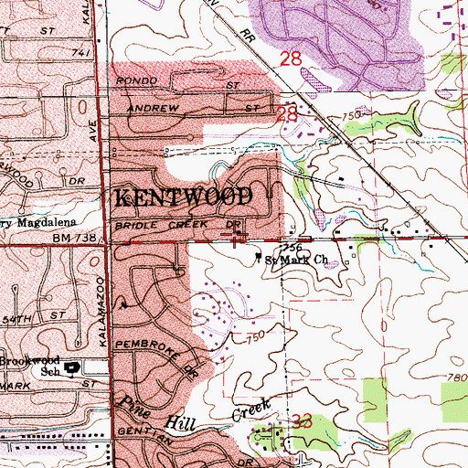 Topographic Map of Vietnamese Reformed Christian Church, MI