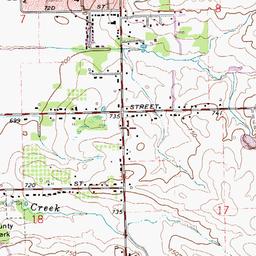 Topographic Map of Providence Christian Reformed Church, MI