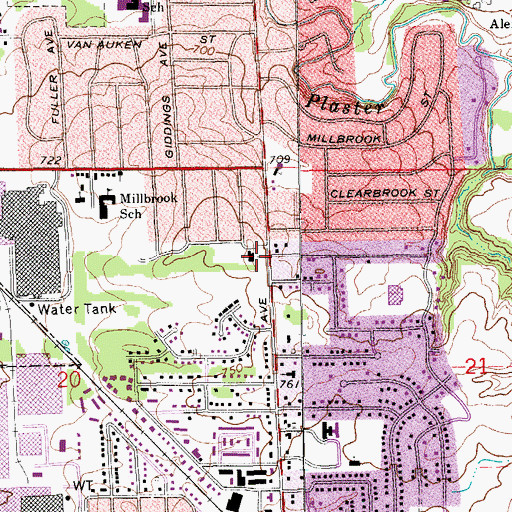 Topographic Map of Community Christian Reformed Church, MI