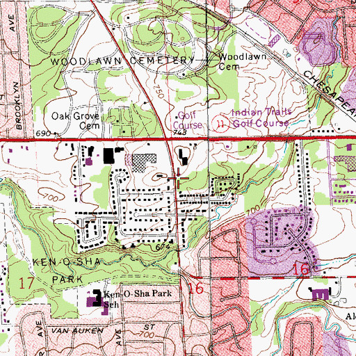 Topographic Map of Christian Reformed Church, MI