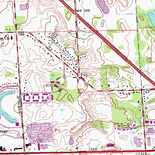 Topographic Map of Christ Community Church, MI