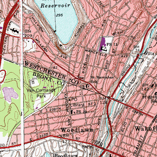 Topographic Map of Kent Cinema (historical), NY