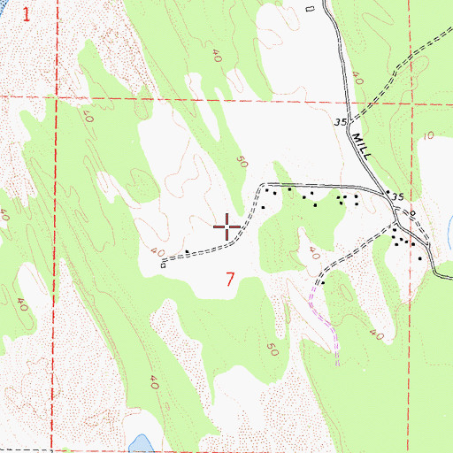 Topographic Map of Tolowa Dunes State Park, CA