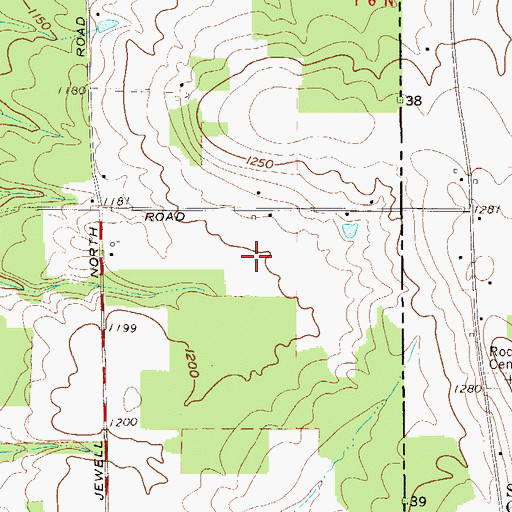 Topographic Map of Naturally Yours Farm, OH