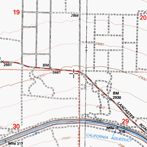 Topographic Map of Arthur B. Ripley Desert Woodland State Park, CA