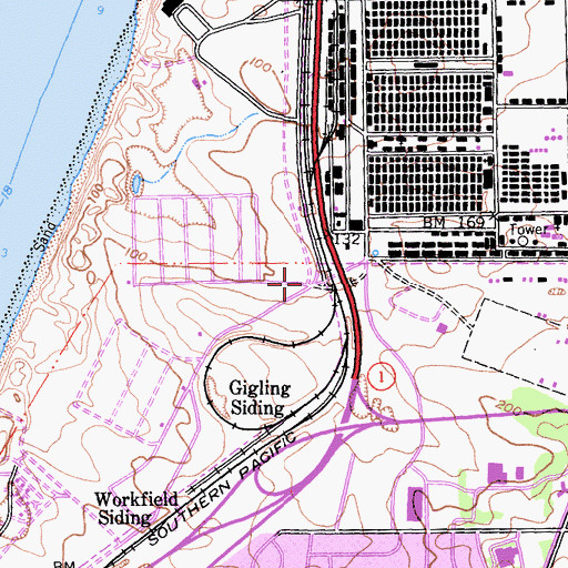 Topographic Map of Fort Ord Dunes State Park, CA