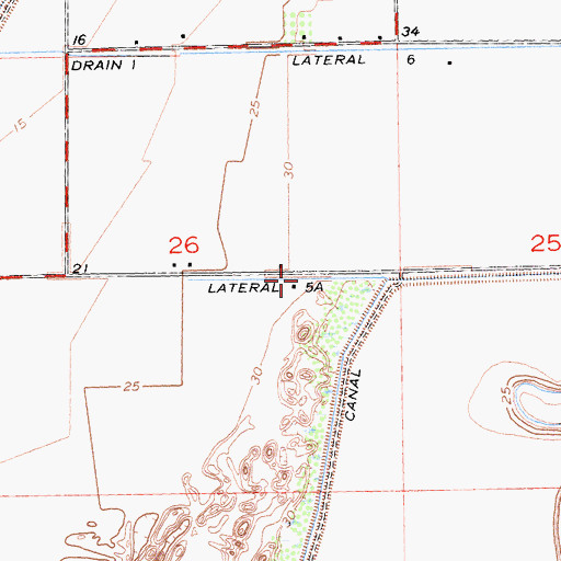 Topographic Map of Heber Dunes State Vehicular Recreation Area, CA