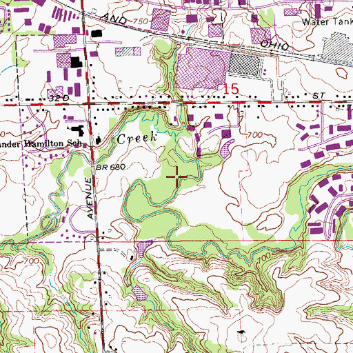 Topographic Map of Breton Valley Park, MI