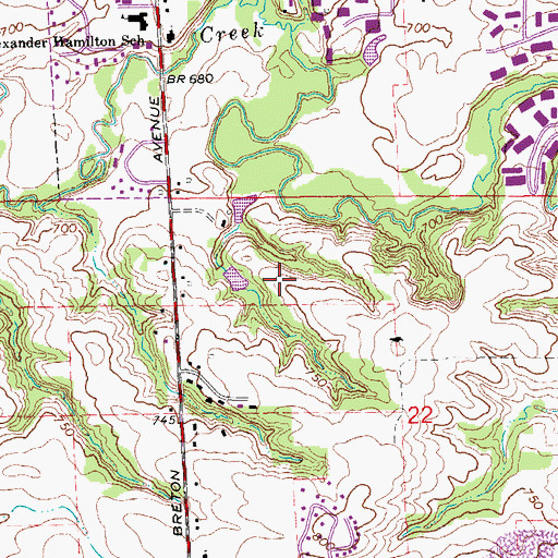 Topographic Map of Stanaback Park, MI