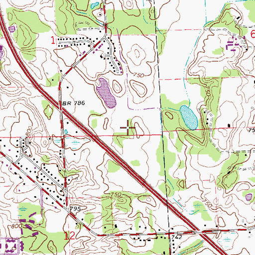 Topographic Map of Northeast Park, MI