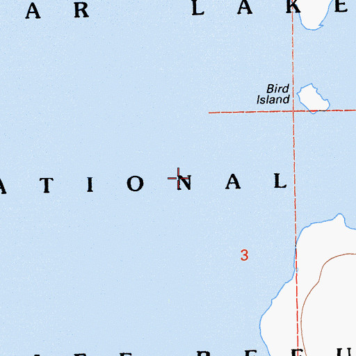 Topographic Map of Bird Island, CA