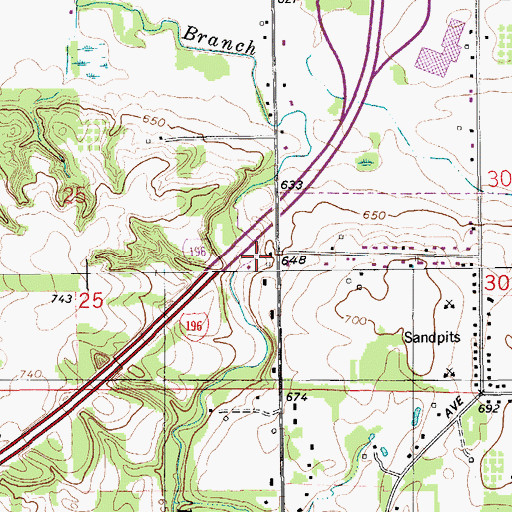 Topographic Map of Community of Christ Church, MI