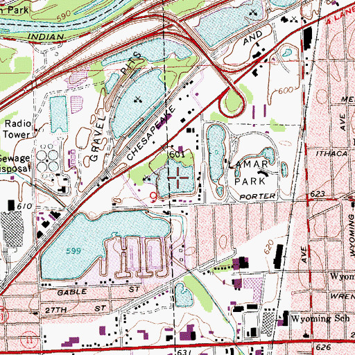 Topographic Map of Luvis Lake, MI