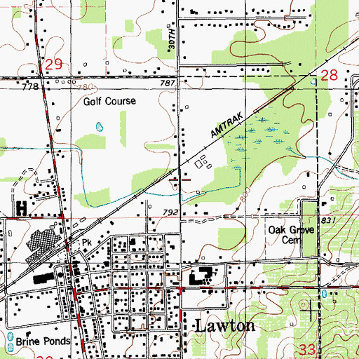 Topographic Map of Houppert Winery Historical Marker, MI