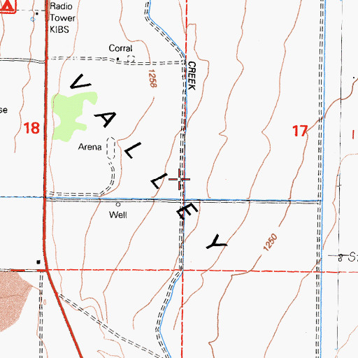 Topographic Map of Bishop Creek Canal, CA