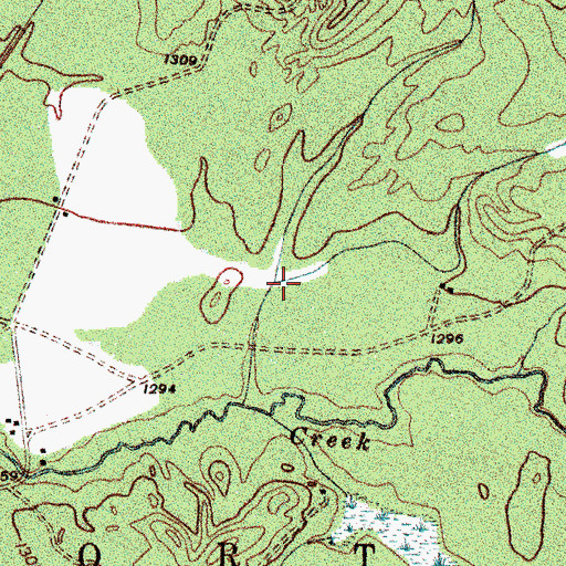 Topographic Map of Muskrat Lake, NY