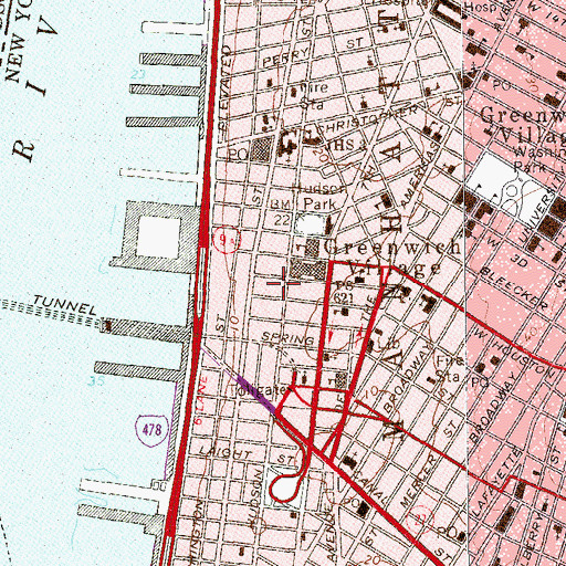 Topographic Map of Audrey Cohen College, NY