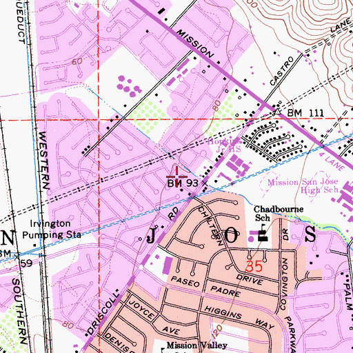 Topographic Map of Leal Creek, CA
