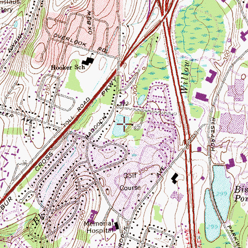 Topographic Map of Kifmire Pond, CT
