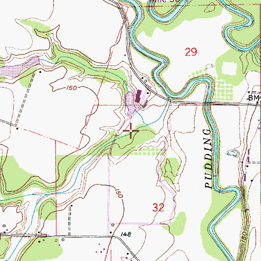 Topographic Map of Withrow Creek, OR