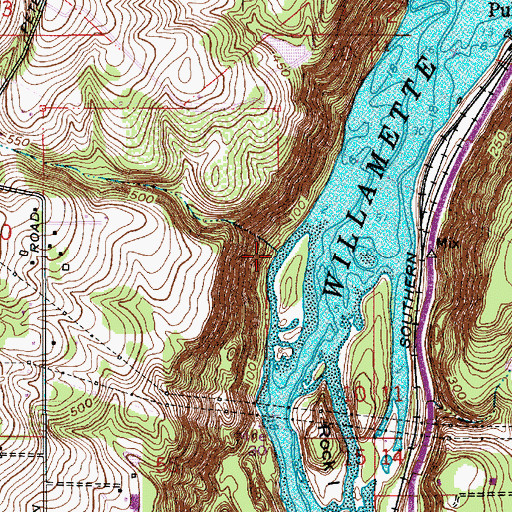 Topographic Map of Petes Mountain Creek, OR
