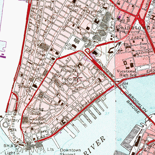 Topographic Map of Amadeus Home Music School, NY