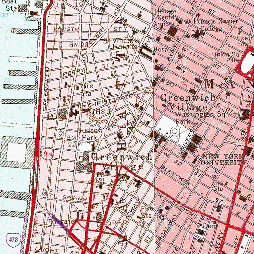 Topographic Map of Fretted Instruments School, NY