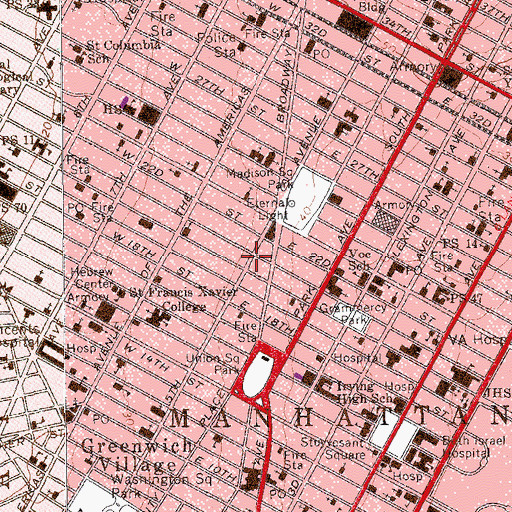 Topographic Map of Joe Soloman's Bass Workshop, NY
